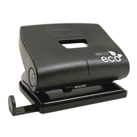 Rapesco Eco Medium 2 Hole Punch 22 Sheet Black