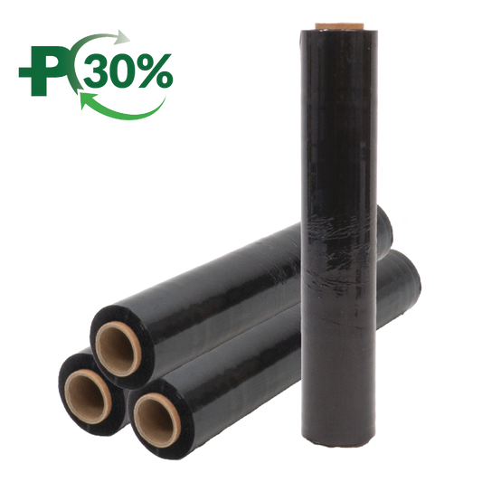 547B Black Histrength Cast Stretchwrap, Cast, 17mu