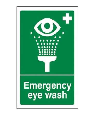 Self Adhesive Sign, Emergency Eye Wash