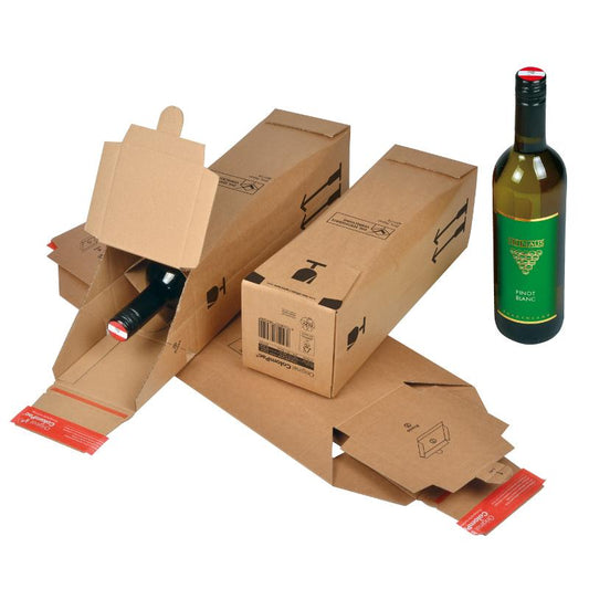 Bottle Box, Plain, Peel & Seal CP 181.101
