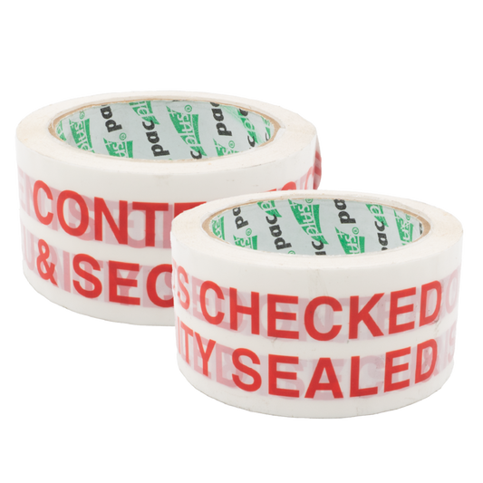 CONTENTS CHECKED Printed Tape