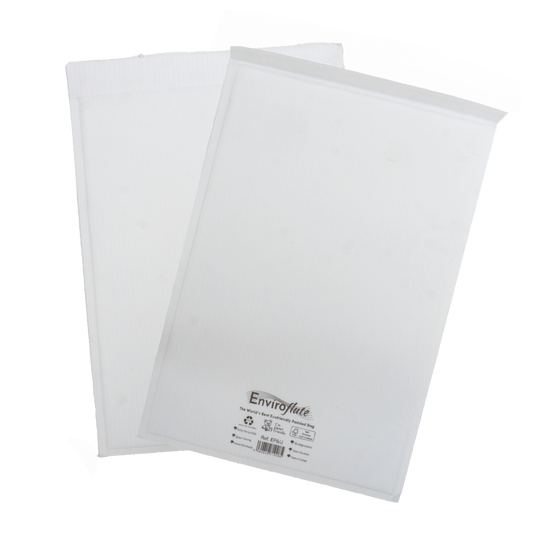 Paper lined postal bag, white, 100/box