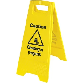 Cleaning In Progress Sign