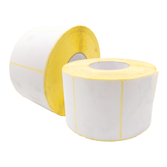 Yellowbacked White Thermal Labels, Semi Top,LK790