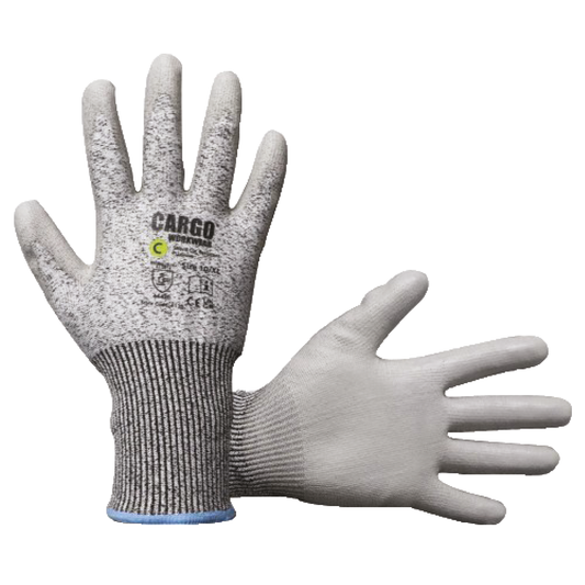 Cargo Sword Cut C PU Coated Glove Grey/Grey - S