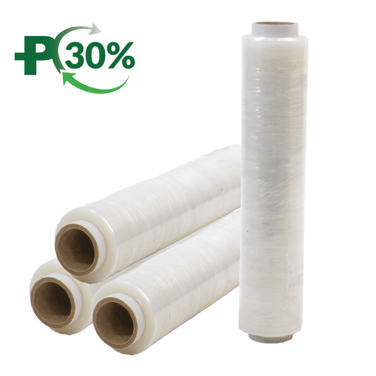 Clear Hand Wrap, Blown, 11mu, Flush Core