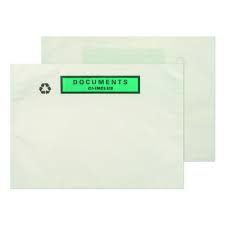 Paper Documents Enclosed Wallet, A5, Ptd, 1000bx