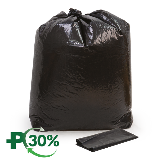 Black Wheelie Bin Liner 140G, 100/Box