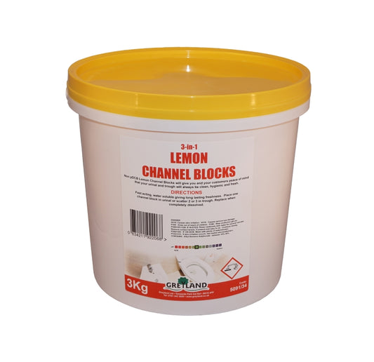 Urinal Blocks, Lemon, 3kg Tub