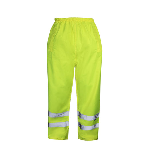 Cargo Hi-Vis Waterproof Over Trousers Yellow - XL