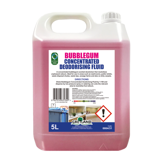 Bubblegum Deodourising Fluid, 5L
