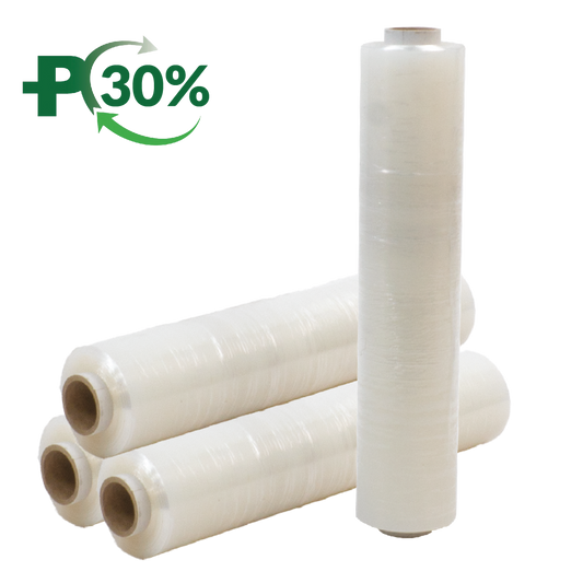 Clear Hand Wrap, Blown,13mu, Flush Core