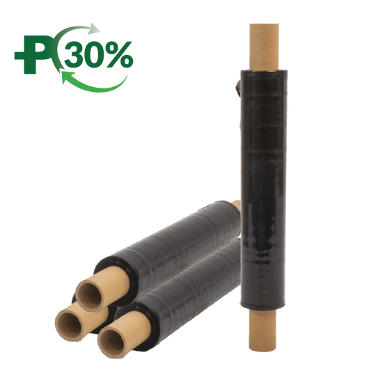 Black Hand Wrap, Cast Stretch Wrap, Black, 17mu