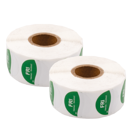 Day Dot Label Friday, Green