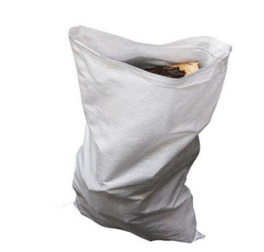 Woven Polypropylene Sacks - White