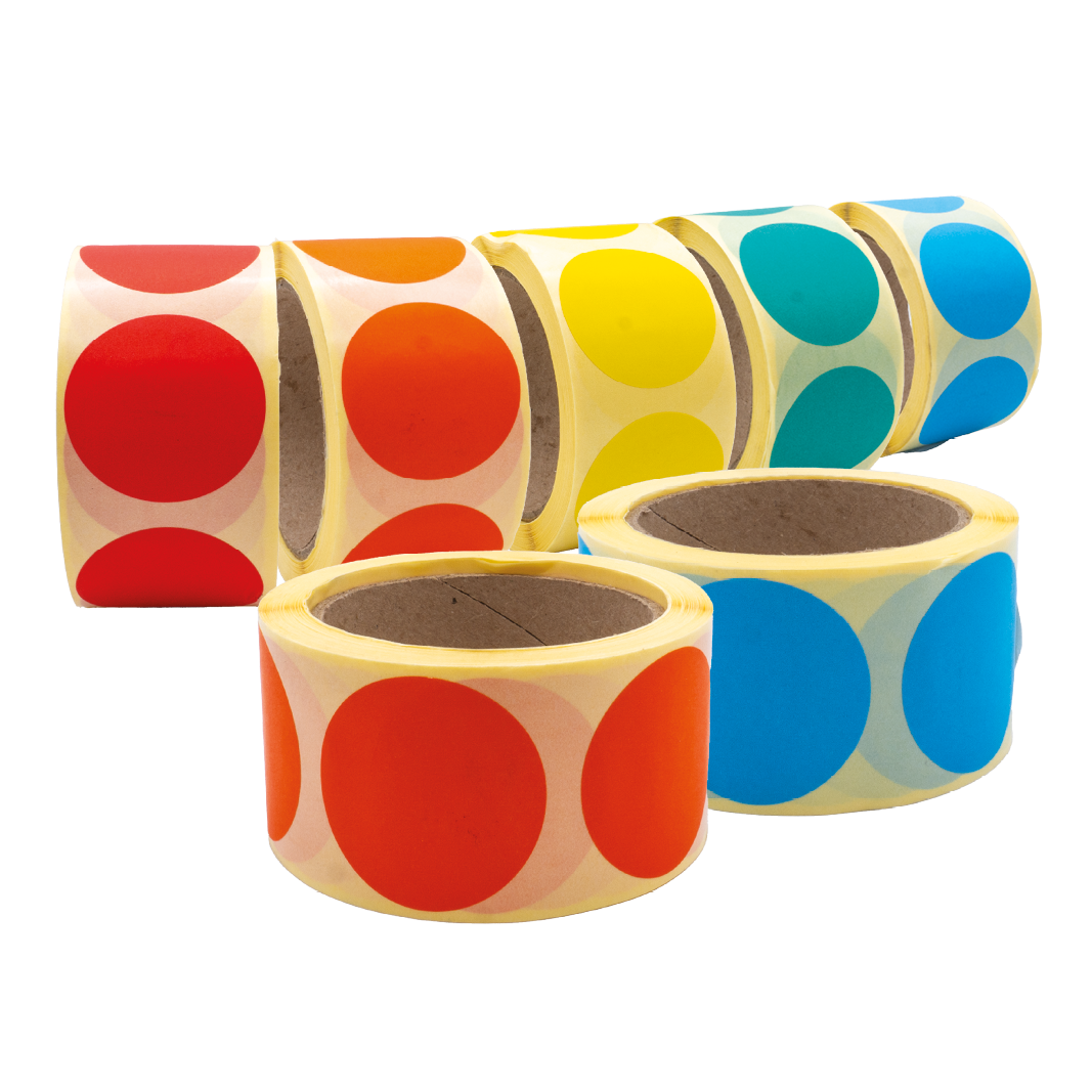 Coloured Circular Labels