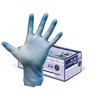 Blue Vinyl Powder Free Disposable Gloves - L