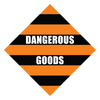 Dangerous Goods Hazard Labels, Orange