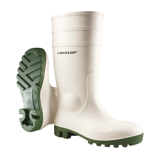 Dunlop Protomaster Safety PVC Wellingtons, White
