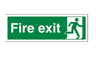 Self Adhesive Sign, Fire Exit Sign