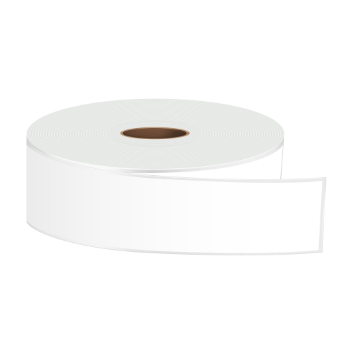 White Linerless Labels