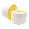 Yellowbacked White Thermal Labels, Semi Top,LK790