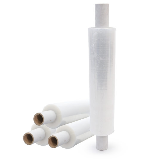 Clear Hand Wrap, 20 Micron, Cast, Extended core