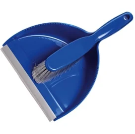 Dust Pan and Brush Set, Blue