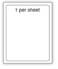 A4 plain labels, 1 per sheet