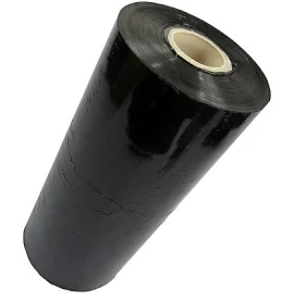 Black e-stretch machine film, 9mu