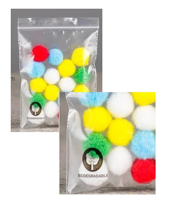 Biodegradable plain grip seal, clear, 40mu, C4
