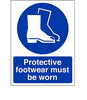 Self Adhesive Sign, Foot Protection Required