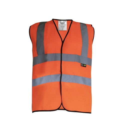 Cargo Hi-Vis 2 Band Vest Orange - L