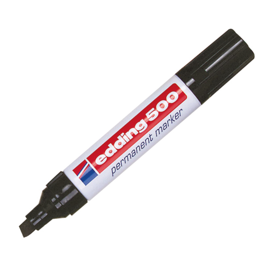 Edding 500 Jumbo Permanent Marker BLACK 10 P/BOX