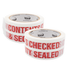 Printed CONTENTS CHECKED & SECURITY SEAL Tape