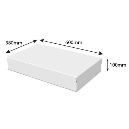 0427 White, Double Wall Plain Carton