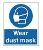 Self Adhesive Sign, Dust Mask Required