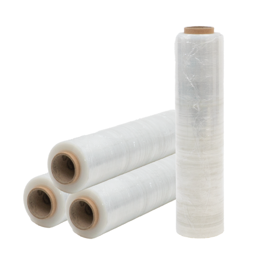 Clear Hand Wrap, 23 Micron, Cast, Flush core