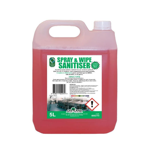 Spray & Wipe Sanitiser Foam, 5L