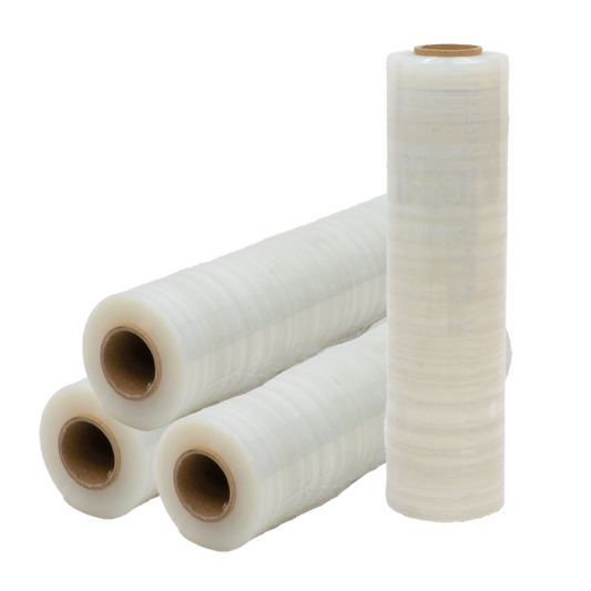 Clear Hand Wrap, 30% RC, Flush Core, 20mu