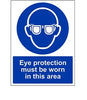 Self Adhesive Sign, Eye Protection Required