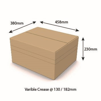 SW Carton, Plain, 0201, VD Crease 130/52/52mm
