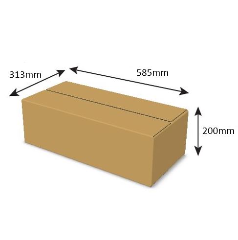 Double Wall Cardboard Box, Plain, 0201