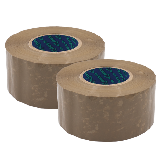 E-Tape 2 Silver, Hot Melt, Buff
