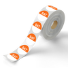 Day Dot Label Saturday, Orange