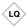 LQ Hazard Labels, White